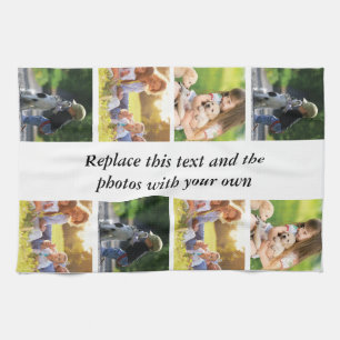 Add your own text and pics  kitchen towel