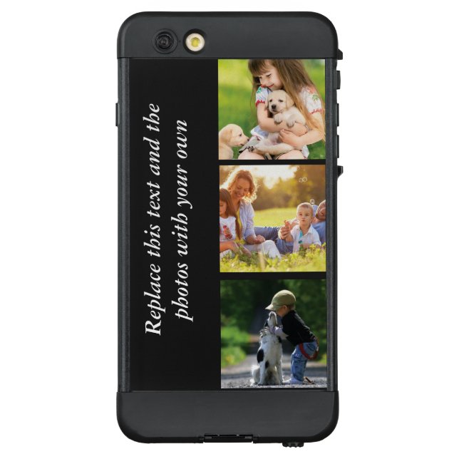Add your own text and pics  LifeProof iPhone case (Back)