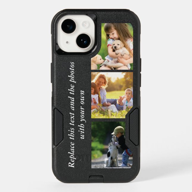 Add your own text and pics  otterbox iPhone case (Back)
