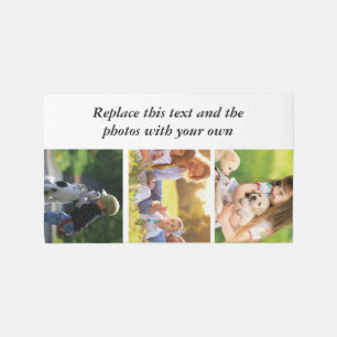 Add your own text and pics outdoor rug