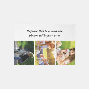 Add your own text and pics outdoor rug