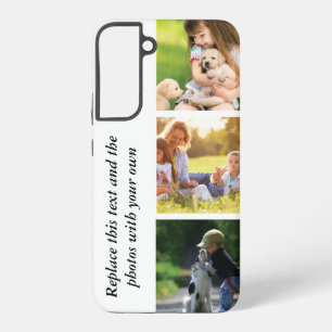 Add your own text and pics  samsung galaxy s22+ case
