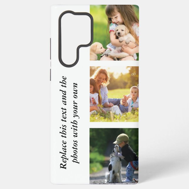 Add your own text and pics  samsung galaxy case (Back)