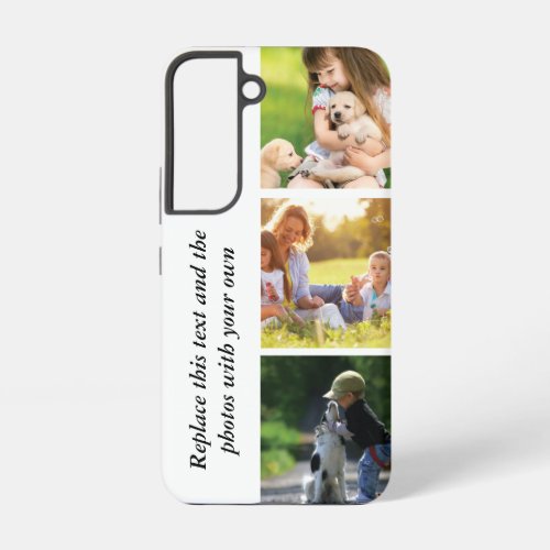 Add your own text and pics  samsung galaxy s22 case