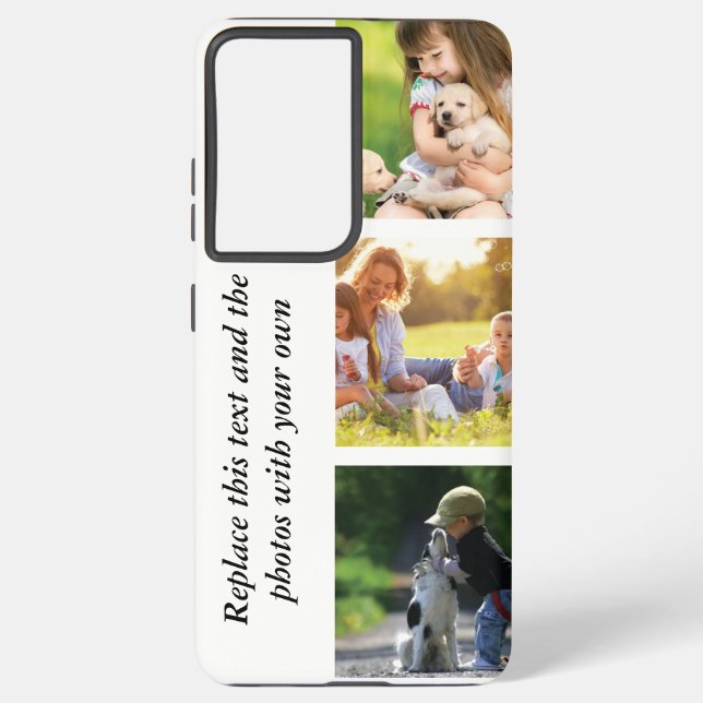 Add your own text and pics  samsung galaxy case (Back)