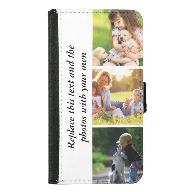 Add your own text and pics  samsung galaxy wallet case (Front)
