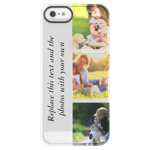 Add your own text and pics  permafrost iPhone SE/5/5s case