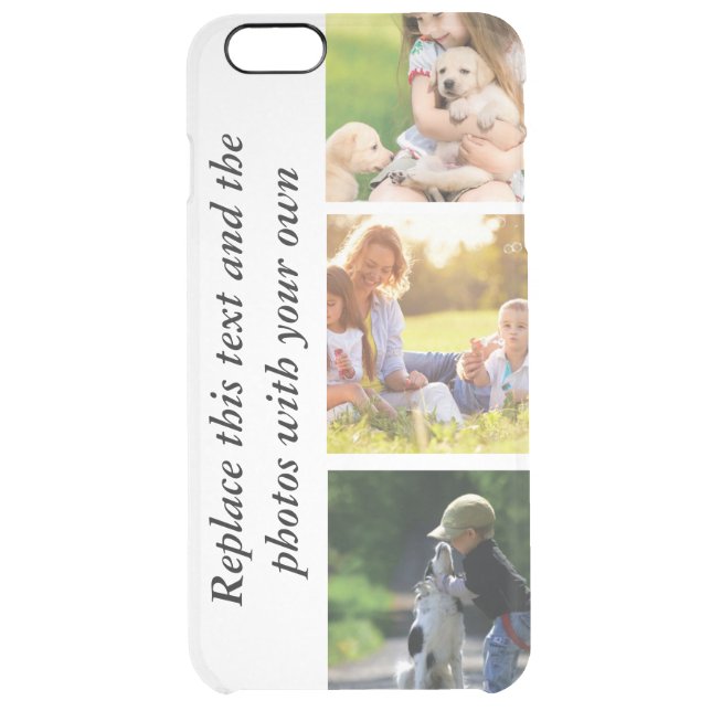 Add your own text and pics  uncommon iPhone case (Back)