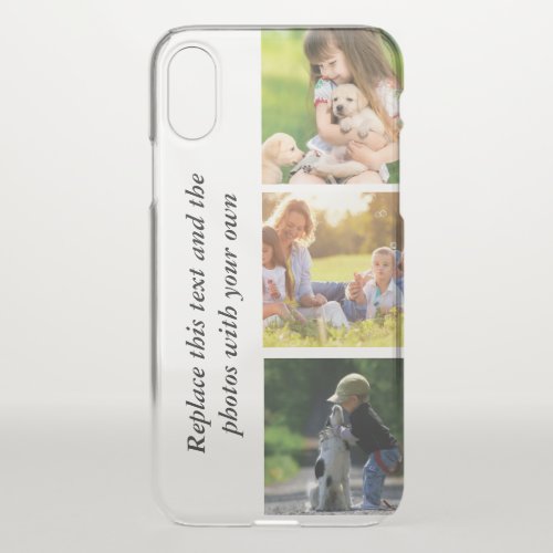 Add your own text and pics  iPhone x case