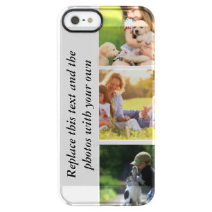 Add your own text and pics clear iPhone SE/5/5s case