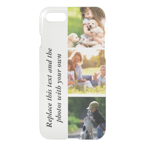 Add your own text and pics  iPhone SE87 case