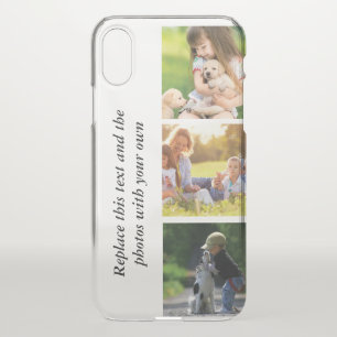 Add your own text and pics  iPhone XS case