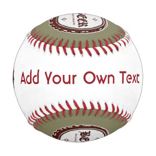 Add Your Own Text Baseball