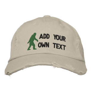 Add your own text, Bigfoot logo Embroidered Baseball Cap