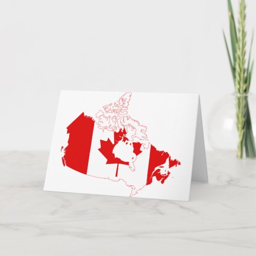 ADD YOUR OWN TEXT Canada Flag Card