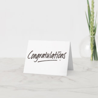 ADD YOUR OWN TEXT Congratulations Card