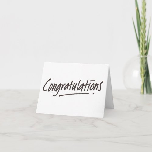 ADD YOUR OWN TEXT Congratulations Card