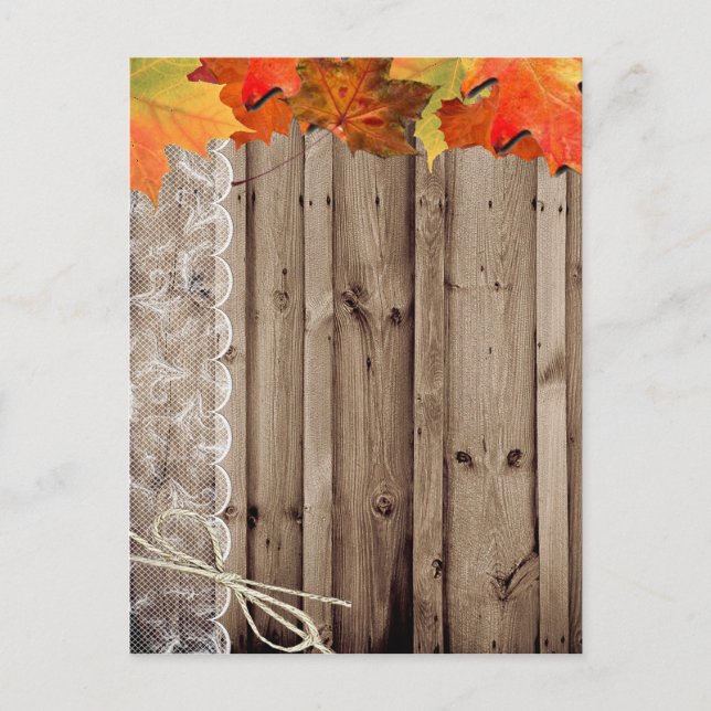 Add your own text Fall Invite (Front)