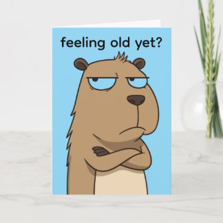 ADD YOUR OWN TEXT Funny birthday card 