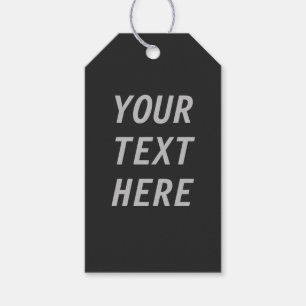 Add Your Own Text Gift Tags