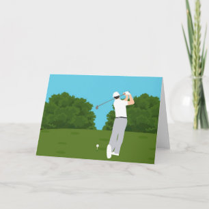 ADD YOUR OWN TEXT Golf Swing Card