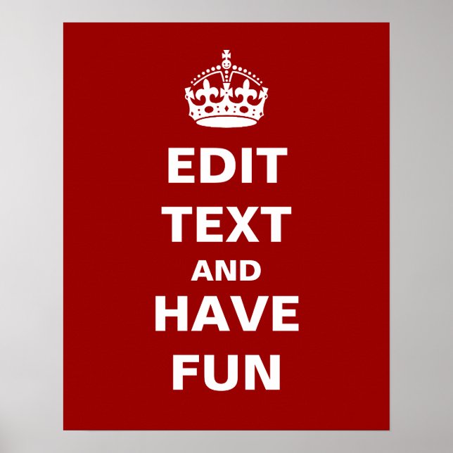 Add your own text here! poster (Front)