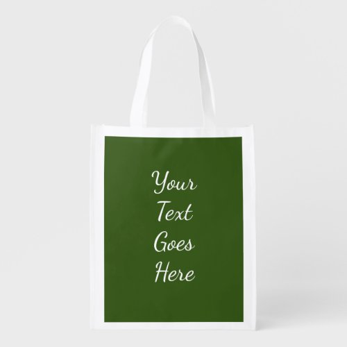 Add Your Own Text Here Script Upload Logo Template Grocery Bag