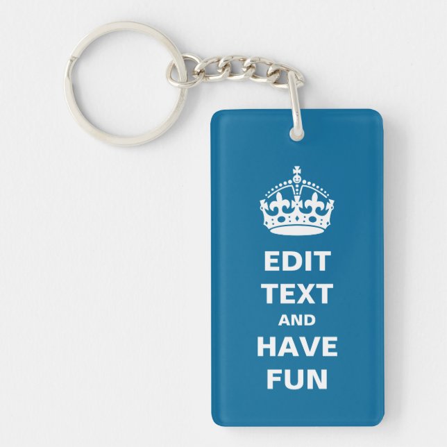 Add Your Own Text Keychain (Front)
