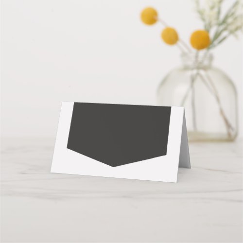 Add Your Own Text Light and Dark Grey Place Card