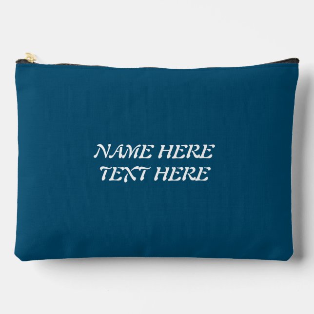 ADD YOUR OWN TEXT MAKEUP BAG  (Front)