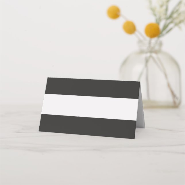 Add Your Own Text Modern Dark and Light Grey Place Card (Front)