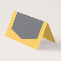 Add Your Own Text Modern Light Orange and Grey Place Card