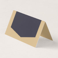 Add Your Own Text Modern Sandy and Dark Place Card