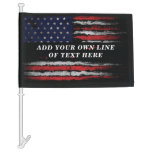 Add your own text on grunge American flag
