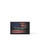 Add your own text on grunge American flag