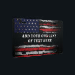 Add your own text on grunge American flag License Plate<br><div class="desc">Add your own text on grunge American flag</div>