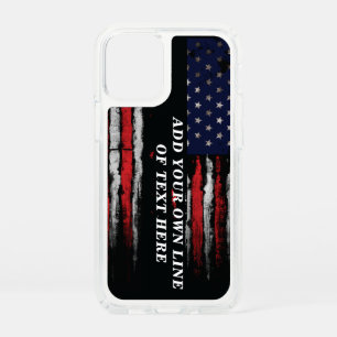 Add your own text on grunge American flag Speck iPhone 12 Mini Case