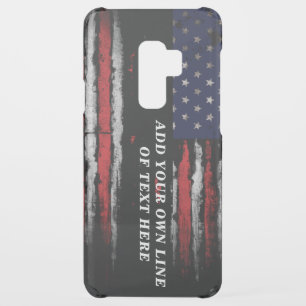 Add your own text on grunge American flag Uncommon Samsung Galaxy S9 Plus Case