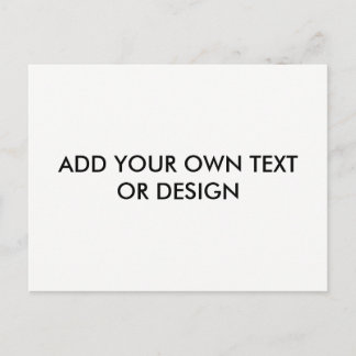 Add your own text or design, Customize Postcard