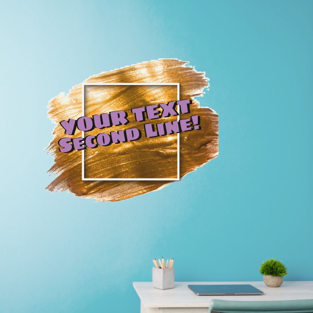 Add Your Own Text or Name Here!  Pop Art Comic  Wall Decal (Home Office)