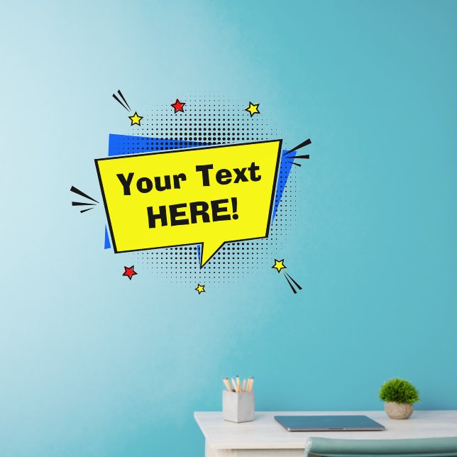 Add Your Own Text or Name Here!  Wall Decal (Home Office)
