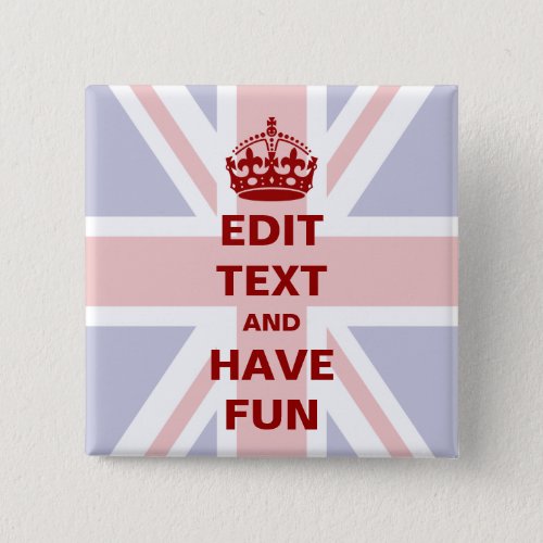 Add your own text pinback button