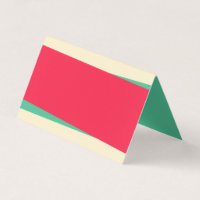 Add Your Own Text Red Green And Light Sandy Place Card
