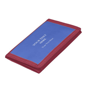 Add Your Own Text - Replacement Trifold Wallet