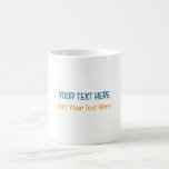Add Your Own Text Slogan Minimalist Modern Plain Coffee Mug