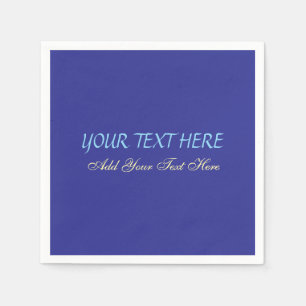Add Your Own Text Slogan Minimalist Modern Plain Napkins