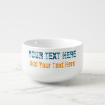 Add Your Own Text Slogan Minimalist Modern Plain Soup Mug