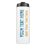 Add Your Own Text Slogan Minimalist Modern Plain Thermal Tumbler