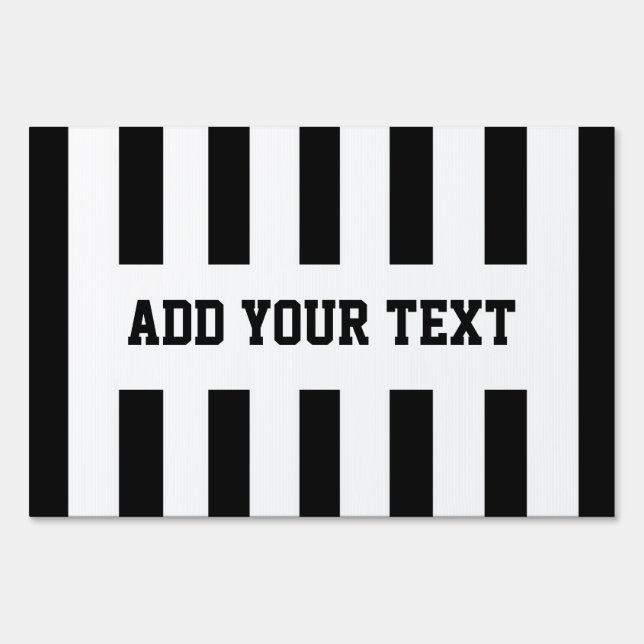 Add Your Own Text to Referee Design Sign (Front)