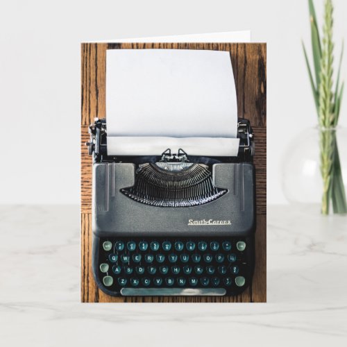 Add Your Own Text to the Typewriter Paper Card